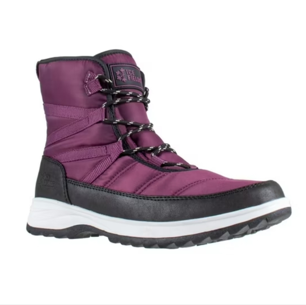 Ice Fields Purple Winter Boots